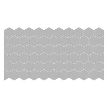 Set 50 de autocolante mate pentru sticlă Ambiance Hexagon
