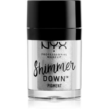 NYX Professional Makeup Shimmer Down Pigment fard de pleoape cu pigment ridicat culoare Platinum 1.5 g