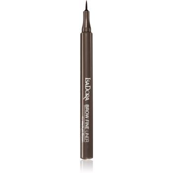 IsaDora Brow Fine Liner creion pentru sprancene culoare 43 Medium Brown 1,1 ml