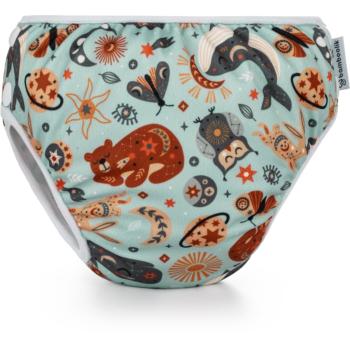 Bamboolik Swim Diapers Celestial Animals scutece lavabile tip slip de înot mărime M 8-12 kg 1 buc