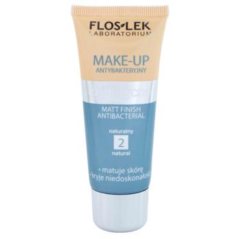 FlosLek Laboratorium Anti Acne machiaj cu efect matifiant pentru tenul gras, predispus la acnee culoare 2 Natural 30 ml