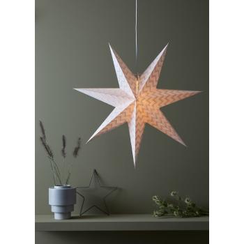 Decorațiune luminoasă suspendată de Crăciun Markslöjd Admira, înălțime 45 cm, alb