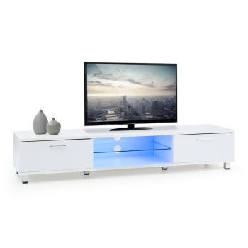 OneConcept Keira Lowboard TV Board LED corpde iluminat schimbare de culoare albă