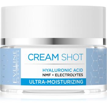 Eveline Cosmetics Cream Shot Hyaluronic Acid cremă intens hidratantă pentru pielea uscata sau foarte uscata 50 ml