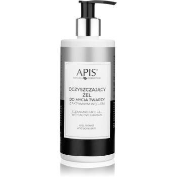 Apis Natural Cosmetics Home TerApis gel de curățare cu carbune activ pentru ten gras si problematic 300 ml