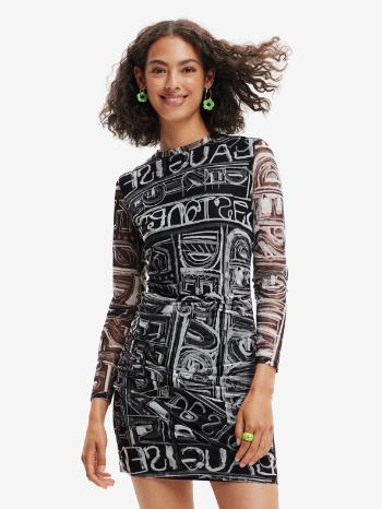 Desigual Lettering Rochie Negru