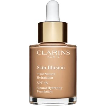 Clarins Skin Illusion Natural Hydrating Foundation makeup radiant cu hidratare SPF 15 culoare 108,5W Cashew 30 ml