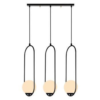 Lustră Squid Lighting Arch, înălțime 146 cm, negru