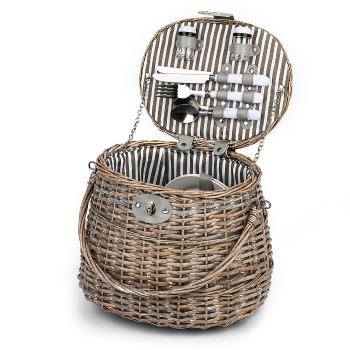 Coș de picnic pentru 2 persoane Capri,  30 x 27x 21 cm