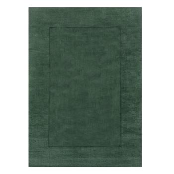 Covor din lână verde închis Flair Rugs Siena, 80 x 150 cm