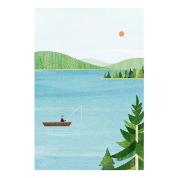 Poster 30x40 cm Lake - Travelposter