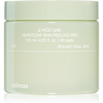 celimax Ji Woo Gae Heartleaf BHA Peeling Pad tampoane exfoliante cu efect calmant 60 buc