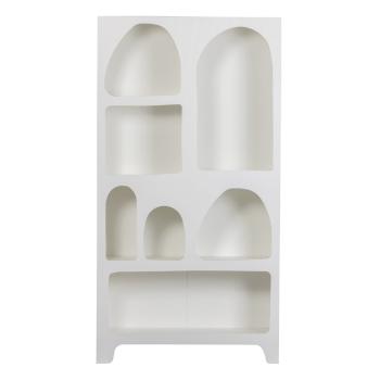 Bibliotecă albă 95x180 cm Caz – WOOOD