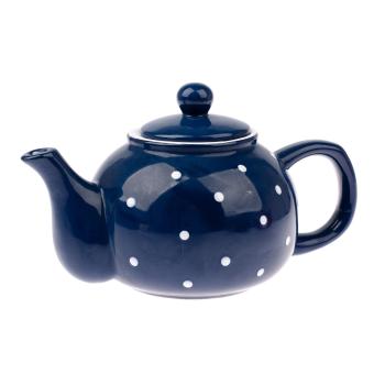 Ceainic ceramic Dots 1 l, albastru