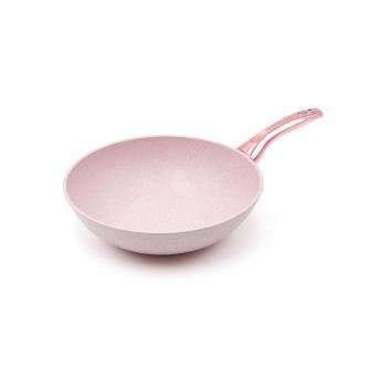 Tigaie WOK Bisetti Stonerose Rose Riccardo, ø 28 cm