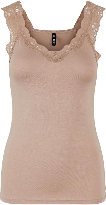 Pieces Tricou de damă PCBARBERA 17106017 Warm Taupe L