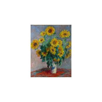 Reproducere pe pânză după Claude Monet - Bouquet of Sunflowers , 50 x 40 cm