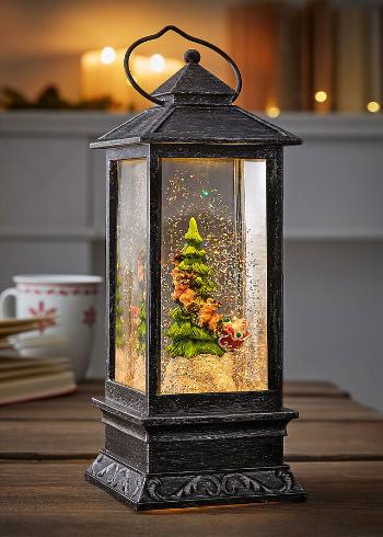 Lanternă LED cu Moș Crăciun