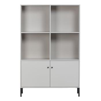 Bibliotecă gri deschis din lemn de pin 107x160 cm Xam – WOOOD