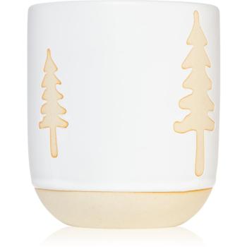 Paddywax Cypress & Fir White Glazed Raw Ceramic lumânare parfumată 240 g