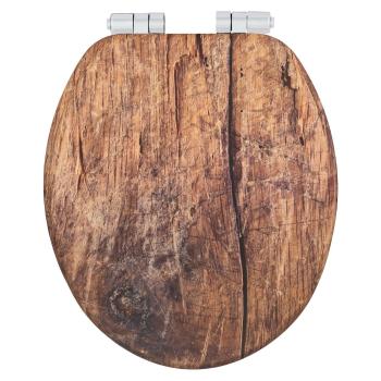 Capac WC 37 x 43 cm Easy-Close (cu închidere automată) Rustic – Wenko