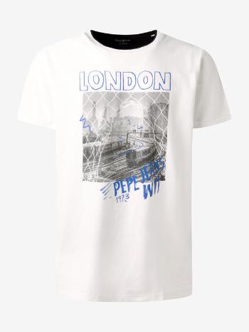 Pepe Jeans Toby Tricou Alb