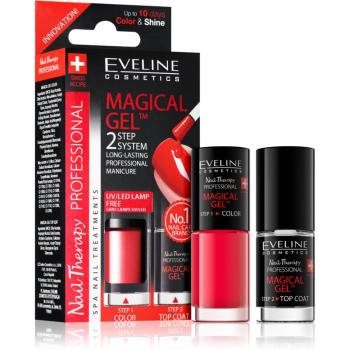 Eveline Cosmetics Nail Therapy Professional gel de unghii fara utilizarea UV sau lampa LED culoare 07  2x5 ml