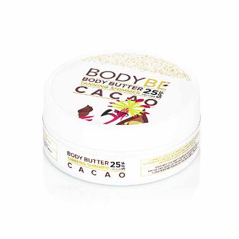 BODYBE Unt pentru bronzat cu efect sclipitor Kakao SPF 25 (Body Butter Tanning Shimmer) 150 ml