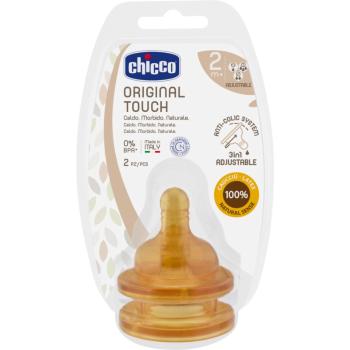 Chicco Original Touch tetină pentru biberon 2m+ Adjustable 2 buc
