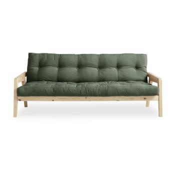 Canapea extensibilă Karup Design Grab Natural Clear/Olive Green