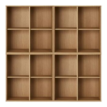 Bibliotecă în culoare naturală cu aspect de lemn de stejar suspendată 70x70 cm Mistral – Hammel Furniture