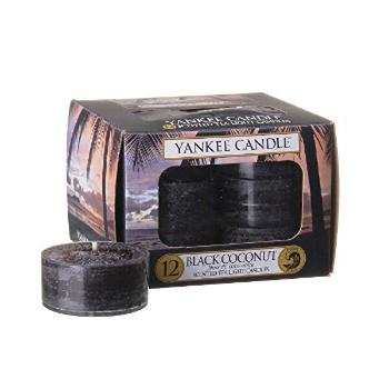 Yankee Candle Lumânări aromatice de ceai Black Coconut 12 x 9,8 g