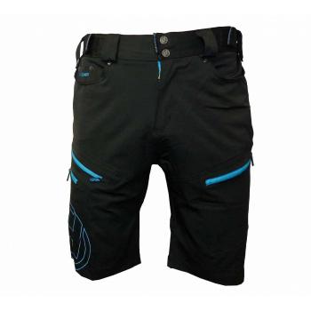 
                 HAVEN Pantaloni scurți de ciclism fără bretele - NAVAHO SLIMFIT - negru/albastru  
            