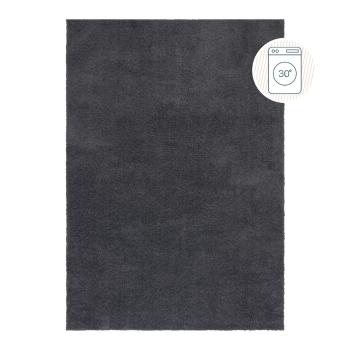 Covor gri închis lavabil din fibre reciclate 200x290 cm Fluffy – Flair Rugs