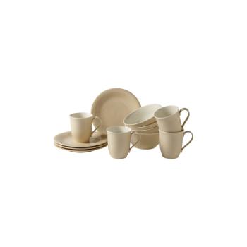 Set veselă din porțelan 12 piese Villeroy & Boch Like Color Loop, bej