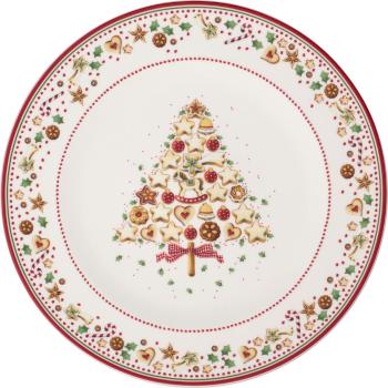 Farfurie din porțelan cu model de Crăciun Winter Bakery Delight Villeroy&Boch, ø 32 cm