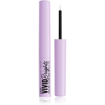 NYX Professional Makeup Vivid Brights eyeliner culoare 07 Lilac Link 2 ml