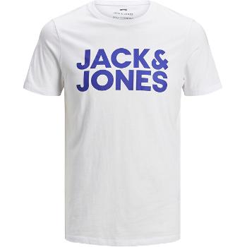 Jack&Jones Tricou pentru bărbați JJECORP 12151955 Alb-3 Slim L