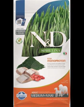 FARMINA N&amp;D Spirulina Adult Medium&amp;Maxi Herring &amp; Wolfberry 2 kg Hrana pentru caine cu hering si spirulina