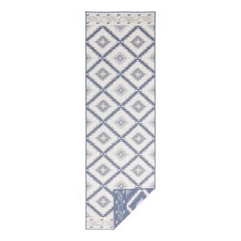 Covor adecvat pentru exterior NORTHRUGS Malibu, 80 x 250 cm, albastru-crem