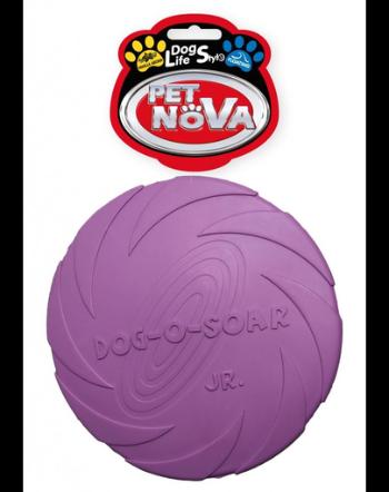 PET NOVA DOG LIFE STYLE Frisbee pentru caini, din cauciu 15cm, violet