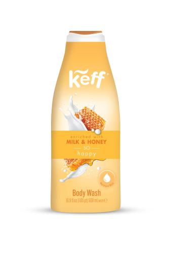 Keff Cremă de spălat Lapte și miere (Milk & Honey Cream Wash) 500 ml