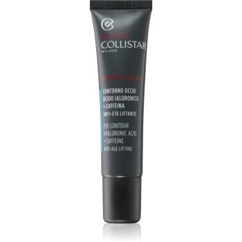 Collistar Linea Uomo Attivi Puri Eye Contour Hyaluronic Acid + Caffeine Eye Contour Cremă anti-îmbătrânire cu efect iluminator 15 ml