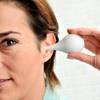 Pompita alba pentru curatarea urechilor - albă