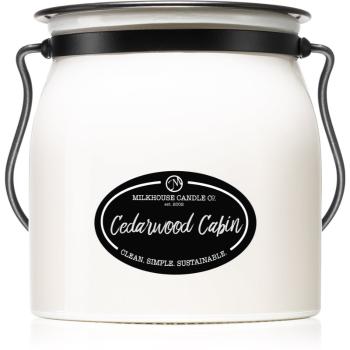 Milkhouse Candle Co. Creamery Cedarwood Cabin lumânare parfumată Butter Jar 454 g