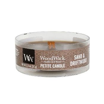 WoodWick Lumânare aromatică mică cu fitil din lemn Sand and Driftwood 31 g