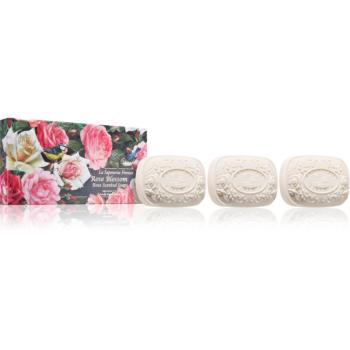 Saponificio Artigianale Fiorentino Rose Blossom Set set de săpunuri solide 3x150 g