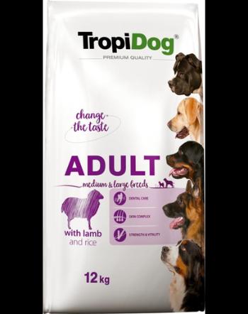 TROPIDOG Premium Adult M&amp;L miel si orez 12 kg hrana uscata pentru caini de rasa medie si mare