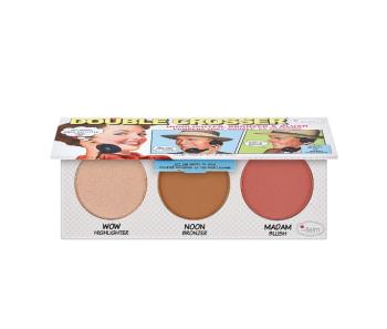 theBalm Paletă de față Double Crosser (Highlighter, Bronzer & Blush Palette) 8,5 g