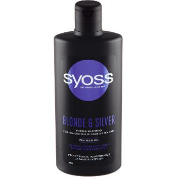 Syoss Șampon pentru păr blond și cărunt Blond &amp; Silver (Purple Shampoo) 440 ml